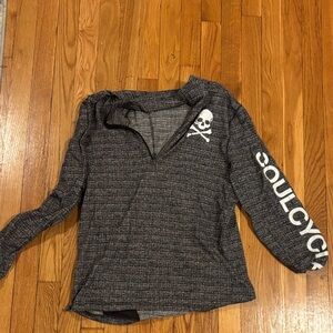 Soulcycle Skull half zip